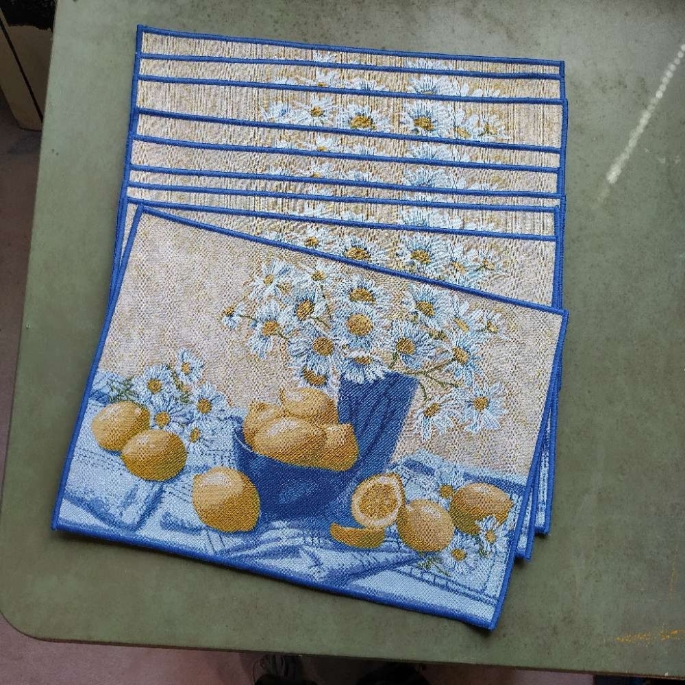 #19/ 9Lemond fabric placemats